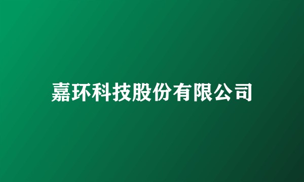 嘉环科技股份有限公司
