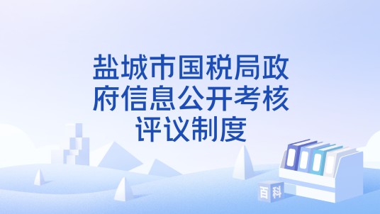 盐城市国税局政府信息公开考核评议制度