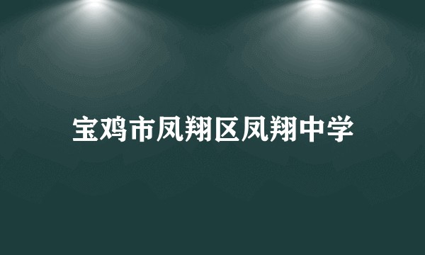 宝鸡市凤翔区凤翔中学