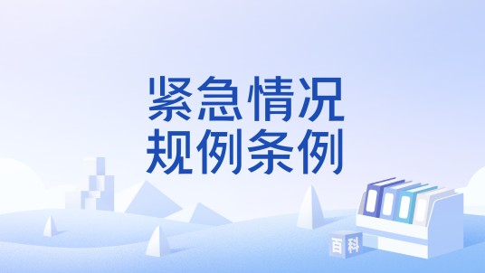 紧急情况规例条例