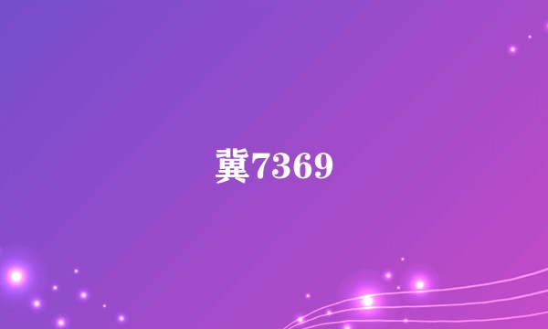 冀7369