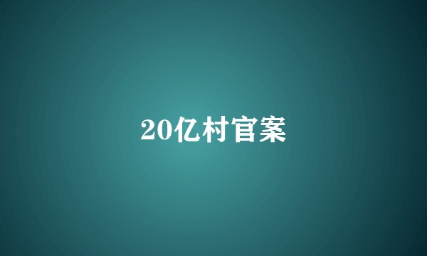 20亿村官案