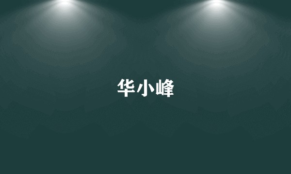 华小峰