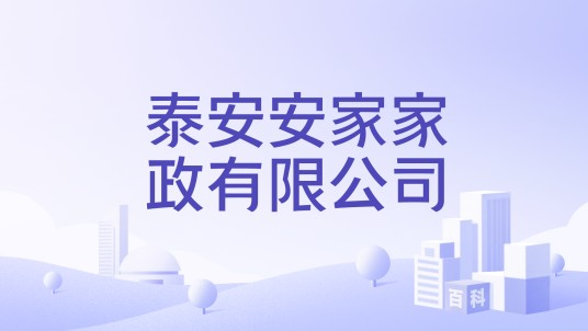 泰安安家家政有限公司