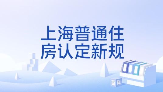 上海普通住房认定新规