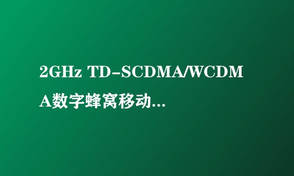 2GHz TD-SCDMA/WCDMA数字蜂窝移动通信网通用认证架构（第一阶段）