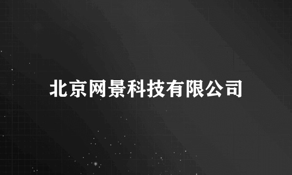 北京网景科技有限公司