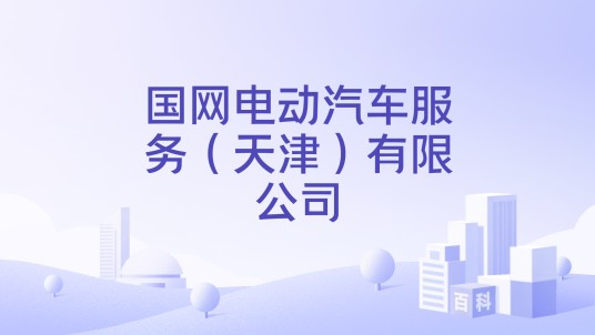 国网电动汽车服务（天津）有限公司