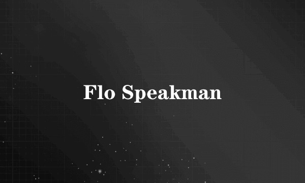 Flo Speakman