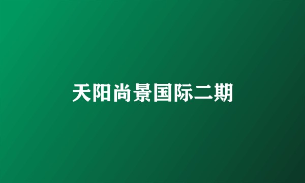 天阳尚景国际二期
