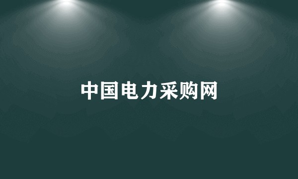 中国电力采购网