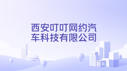 西安叮叮网约汽车科技有限公司