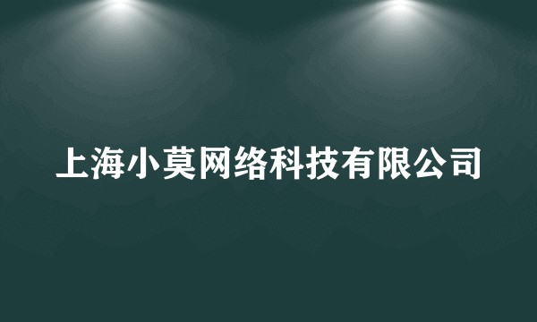 上海小莫网络科技有限公司