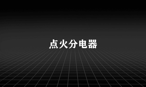 点火分电器