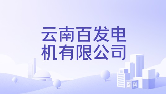 云南百发电机有限公司