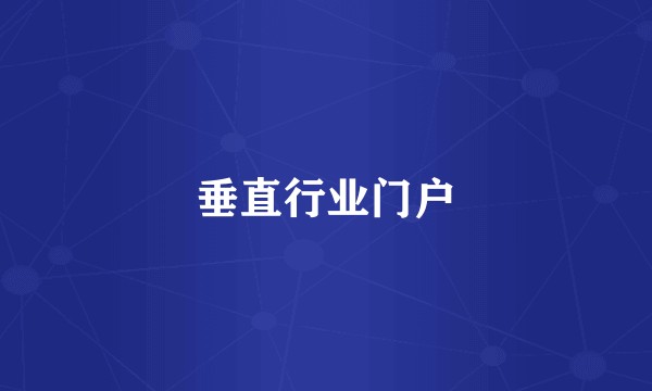 垂直行业门户