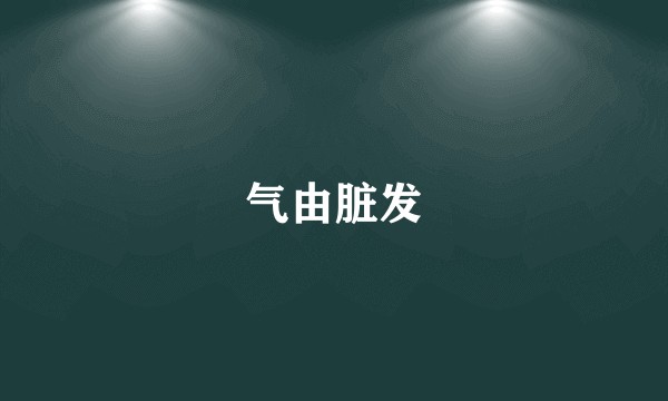 气由脏发
