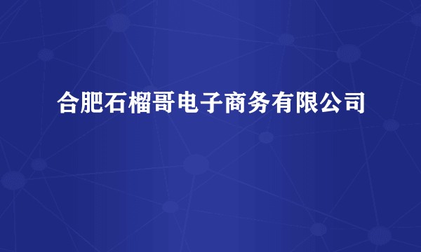 合肥石榴哥电子商务有限公司