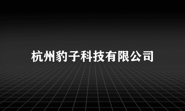 杭州豹子科技有限公司