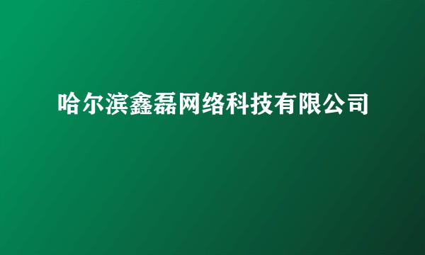哈尔滨鑫磊网络科技有限公司