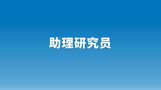 助理研究员