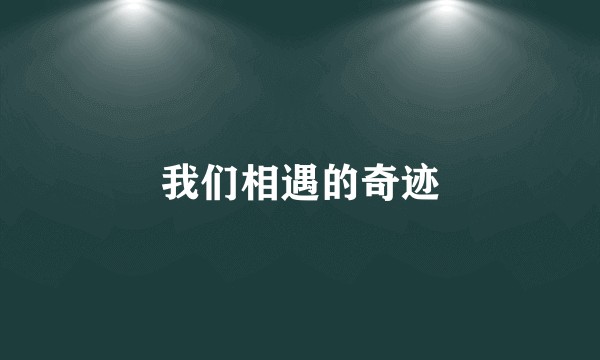 我们相遇的奇迹