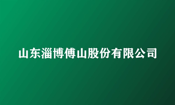 山东淄博傅山股份有限公司