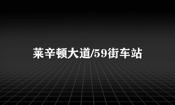 莱辛顿大道/59街车站