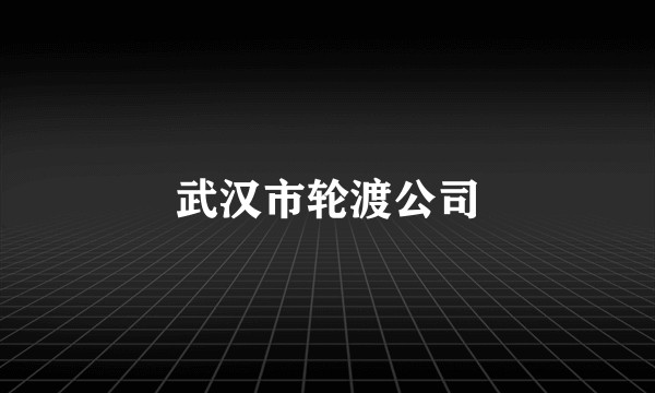 武汉市轮渡公司