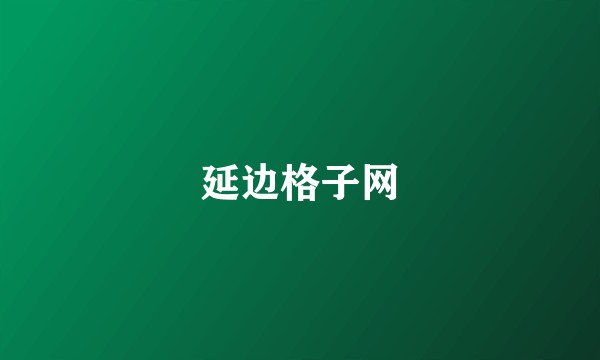延边格子网