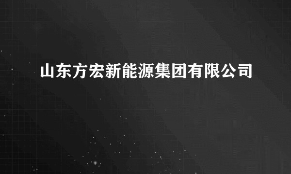 山东方宏新能源集团有限公司
