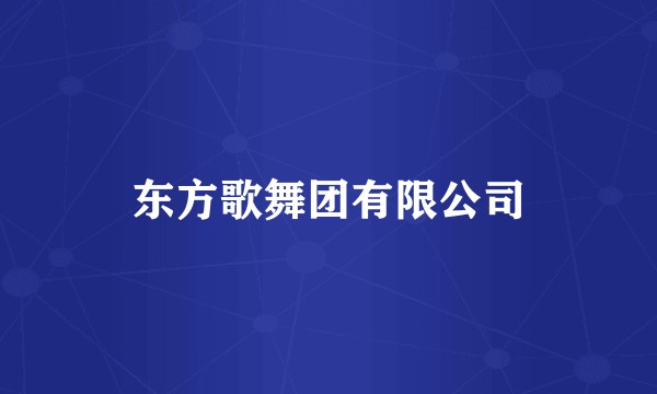 东方歌舞团有限公司