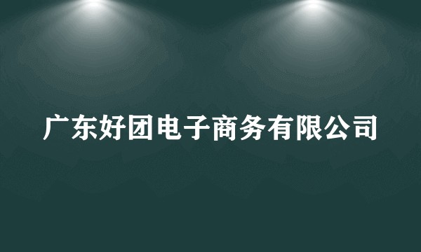 广东好团电子商务有限公司