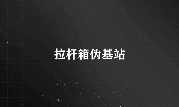 拉杆箱伪基站