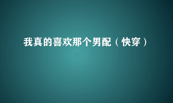 我真的喜欢那个男配（快穿）