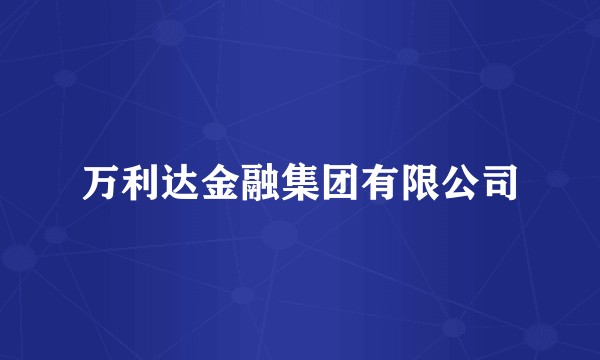 万利达金融集团有限公司