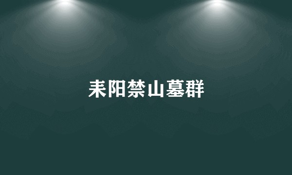 耒阳禁山墓群