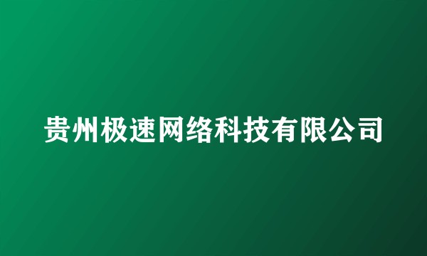 贵州极速网络科技有限公司