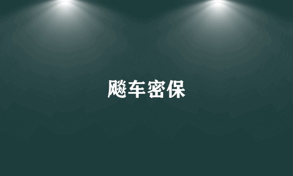 飚车密保