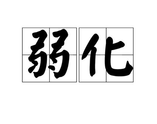 弱化(汉语词语)