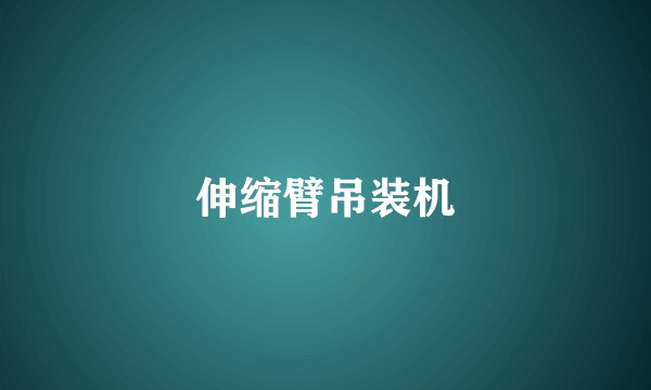 伸缩臂吊装机