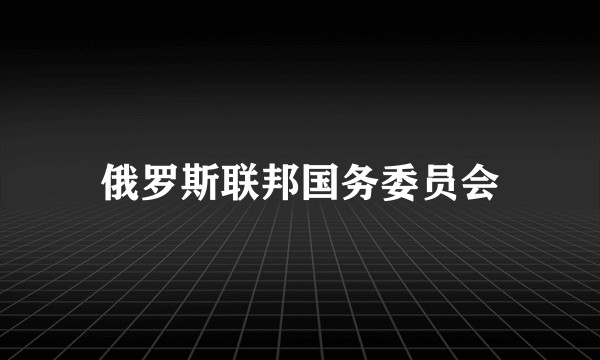 俄罗斯联邦国务委员会