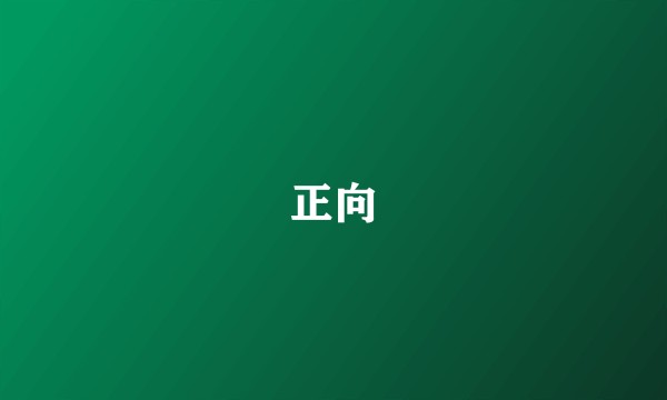 正向