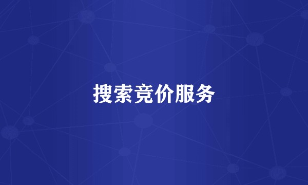 搜索竞价服务