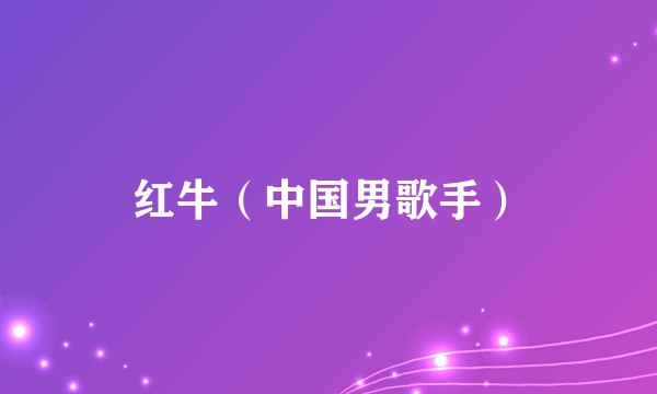 红牛（中国男歌手）
