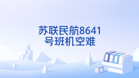 苏联民航8641号班机空难