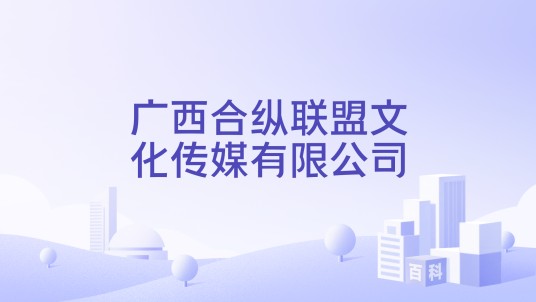 广西合纵联盟文化传媒有限公司