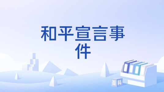 和平宣言事件