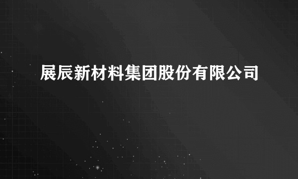 展辰新材料集团股份有限公司