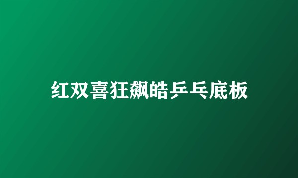 红双喜狂飙皓乒乓底板